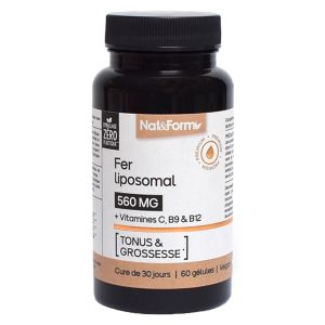 Nat & Form Fer Liposomal 60 gélules végétales