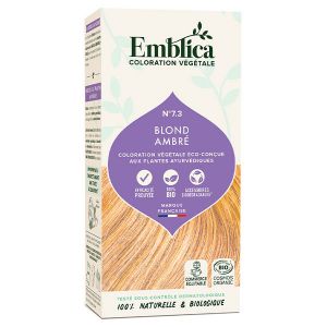 Emblica Coloration Végétale N°7.3 Blond Ambré Bio 100g