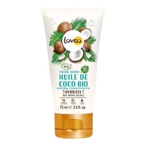 Lovea - Cr&egrave;me Mains - Huile De Coco Bio - Peaux S&egrave;ches 75ml