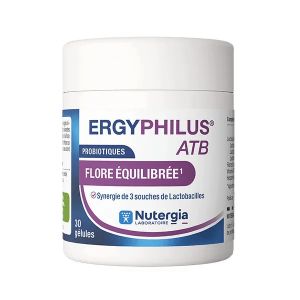 Nutergia Ergyphilus ATB Probiotiques flore &eacute;quilibr&eacute;e 30 g&eacute;lules