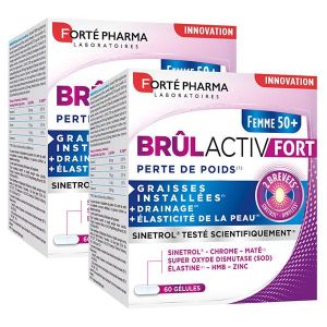 Forté Pharma Brûlactiv Fort Femme 50+ Bruleur de graisse - lot de 2x 60 gélules