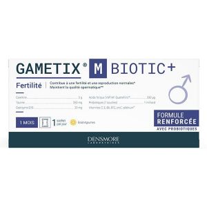 Gametix M Biotic+ - Fertilité - Formule renforcée avec probiotiques - 30 sachets