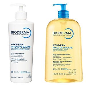 Bioderma Atoderm Duo Nutrition Intense Huile de Douche 1L + Intensive Baume 500ml