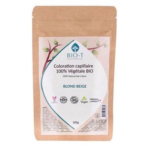 Bio-T Coloration Végétale blond beige - Bio et 100% naturel - 100g