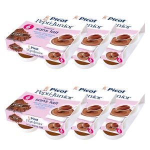 Picot Mon 1er Dessert sans Lait Cacao +6m 4 x 100g - Lot de 6