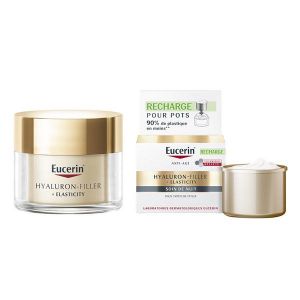 Eucerin Hyaluron-Filler + Elasticity Soin de Nuit et Son Éco-Recharge