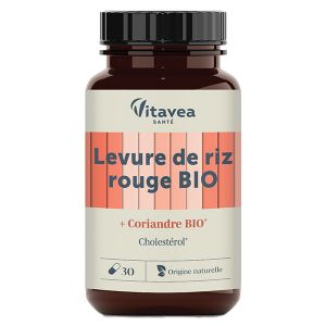 Vitavea Les Essentiels Choléstérol Levure de riz rouge & Coriandre BIO 30 gélules