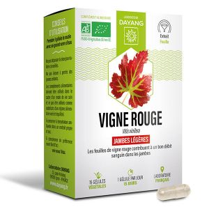 Dayang Vigne Rouge Bio Jambes Légères 15 gélules