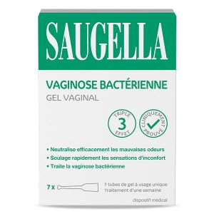 Saugella Triple effet Traitement Vaginose Bact&eacute;rienne Gel 7 tubes applicateurs