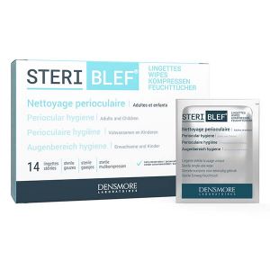 Densmore Stériblef Lingettes Hygiène Périoculaire,Infection, Allergie-14 unités