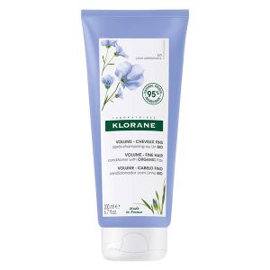 Klorane Lin Baume Apr&egrave;s-Shampoing Volume Cheveux Fins Bio 200ml