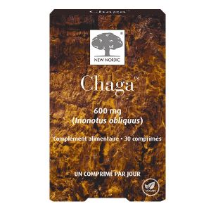 New Nordic Chaga Mono Champignon antioxydant 30 comprim&eacute;s