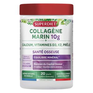 Superdiet -  Collagène Marin - Santé osseuse & équilibre minéral - 240g