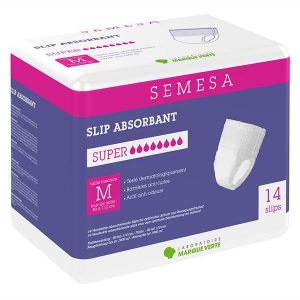 Marque Verte Semesa Slips Absorbants Super Taille M 14 unit&eacute;s