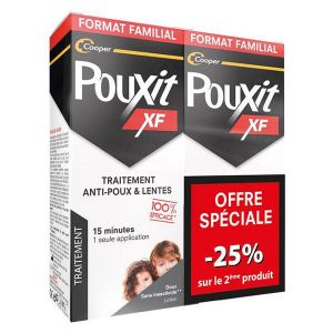 Pouxit Extra Fort Lotion Traitement Anti-poux et lentes du cuir chevelu Lot 2x200 ml