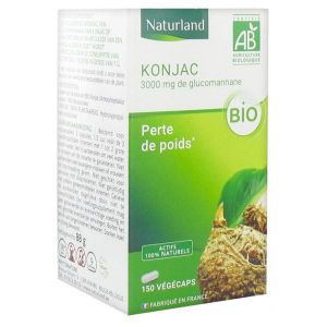 Naturland Konjac Bio Perte de Poids 150 V&eacute;g&eacute;caps