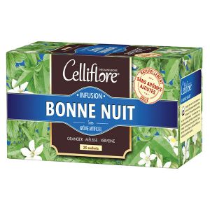 CELLIFLORE BOISSONS CHAUDES INFUSION BONNE NUIT 25 sachets