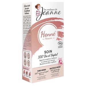 Les Couleurs de Jeanne Soin V&eacute;g&eacute;tal Henn&eacute; Neutre Bio 100g