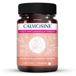 Calmosine Post-Partum & Allaitement - Vitamines C, Magnesium, Oméga 3 - 60 Gélules