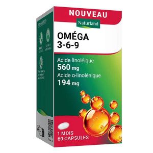 Naturland Om&eacute;ga 3-6-9 - 60 Capsules