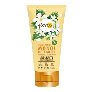 Lovea - Cr&egrave;me Mains - Mono&iuml; De Tahiti - Peaux Tr&egrave;s S&egrave;ches 75ml