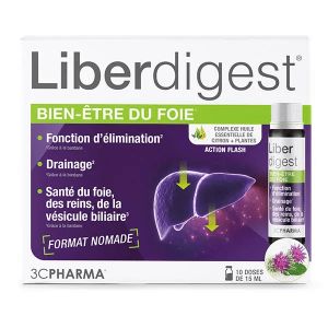 3C Pharma Liberdigest Bien-&ecirc;tre du foie monodoses x10
