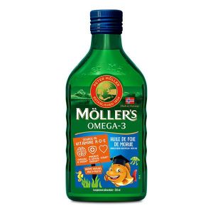 Mollers Huile de Foie de Morue Liquide Arome Multi fruit 250ml