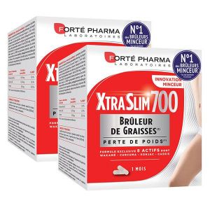 Forté Pharma Xtraslim 700 Bruleur de graisses - lot de 2x 120 gélules Programme 2 mois