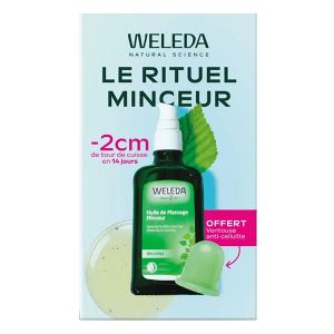 Weleda Huile de Massage Minceur 100ml + Ventouse anti-cellulite offerte