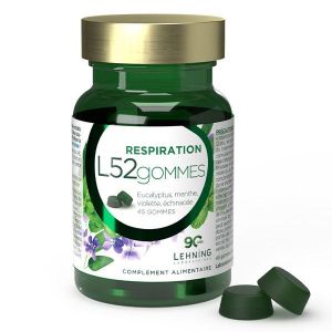 Lehning L52 Gommes Confort Respiratoire - 45 gummies sans sucre