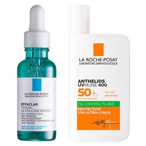 La Roche Posay Routine Anti-Imperfections Effaclar Sérum 30ml & Anthelios UVMune 400 Oil Control SPF50+ 50ml