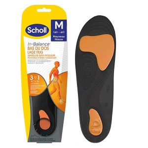 Scholl Semelles In-Balance Anti-douleur Bas du Dos Taille M Pointure 40-42