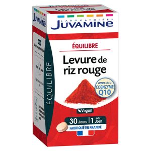 Juvamine Cholestérol Levure de Riz Rouge 30 comprimés