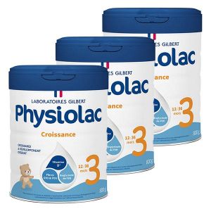 Physiolac Croissance 3&egrave;me &Acirc;ge 800g - Lot de 3