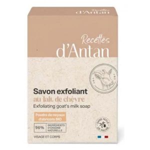 Recettes d'Antan savon Exfoliant Lait de chèvre noyaux d'abricots - pain 100g