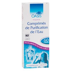 Inebios Oasis Purification de l'eau 60 comprim&eacute;s