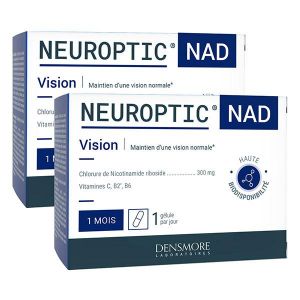 Densmore Neuroptic NAD - Lot de 2 - Maintien d'une vision normale - Nicotinamide riboside - 30 g&eacute;lules