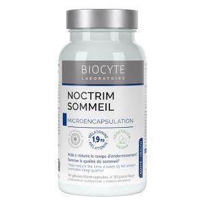 Biocyte Noctrim Sommeil Endormissement Mélatonine 1,9 mg Coquelicot 30 Gélules