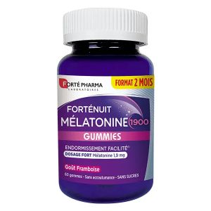Fort&eacute; Pharma Fort&eacute;Nuit M&eacute;latonine 1900 Gummies Endormissement 60 gommes