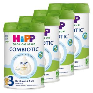 Hipp Lait 3 Combiotic® FLM boîte 800 g Lot de 4