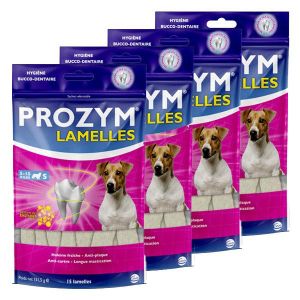 Prozym Lamelles à Mâcher Chien S (5-15kg) 15 unités - Lot de 4