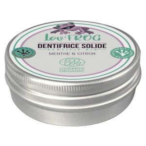 Lov'FROG Dentifrice Solide Menthe & Citron Bio 50g