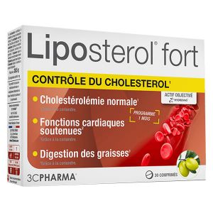 3C Pharma Lipostérol Fort 30 comprimés