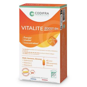 Codifra Vitalité Boost 8H Confort respiratoire 15 comprimés Energie, Concentration