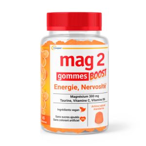 MAG 2 Gommes BOOST nervosité fatigue Complément alimentaire magnésium 45 gommes