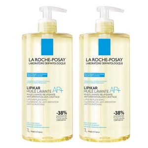 La Roche Posay Lot Lipikar Huile Lavante AP+ Relipidante Anti-Grattage 2x1L