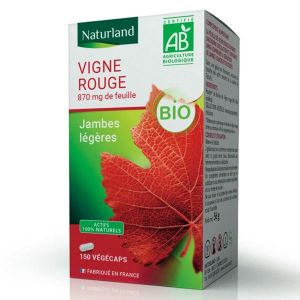 Naturland Vigne Rouge Bio 150 v&eacute;g&eacute;caps