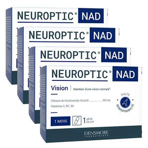 Densmore Neuroptic NAD - Lot de 4 - Maintien d'une vision normale - Nicotinamide riboside -  30 g&eacute;lules