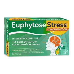 Euphytose Stress Concentration et Stress 30 comprimés