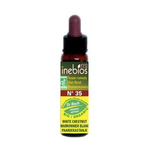 Inebios Fleur de Bach n°35 White Chestnut - Marronnier Blanc Bio 10ml